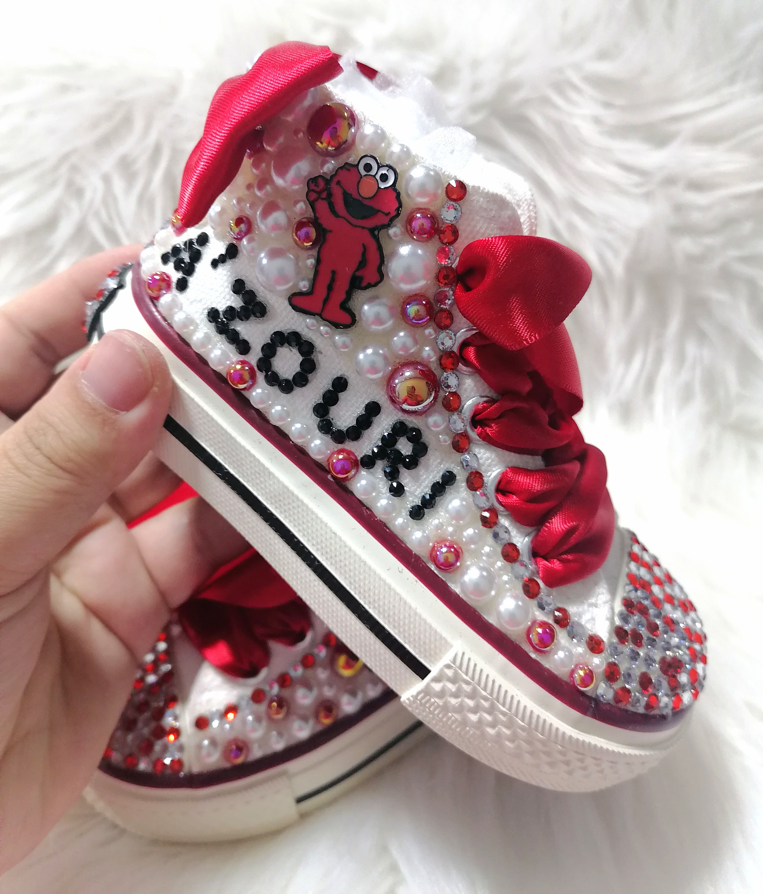 Elmo bling converse best sale